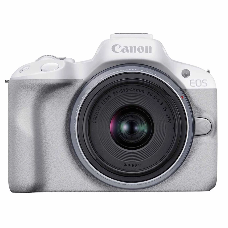 Фотокамера беззеркальная CANON EOS R50 White & RF-S 18-45mm f/4.5-6.3 IS STM KIT