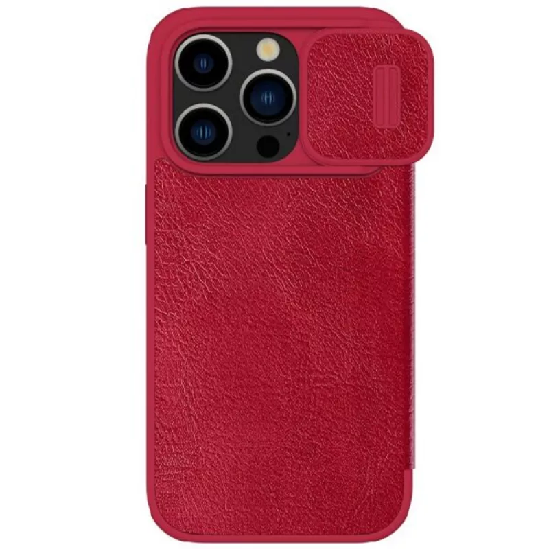 Чехол Nillkin iPhone 15 Pro Max, Qin Pro Red