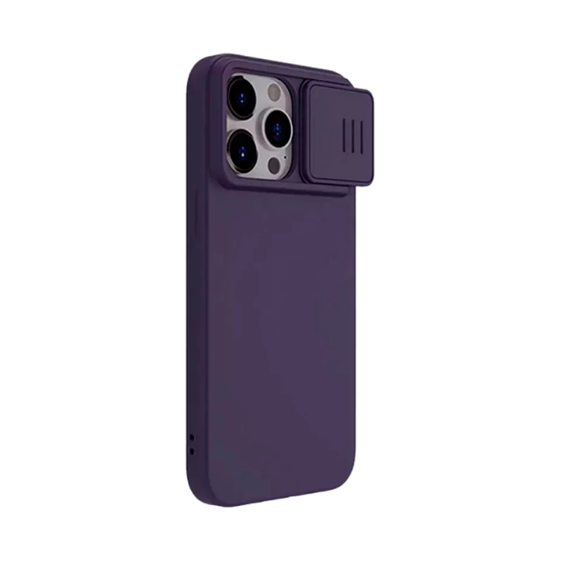 Husa Nillkin IPHONE 15 PRO MAX, CAMSHIELD SILKY SILICONE CASE, DARK PURPLE