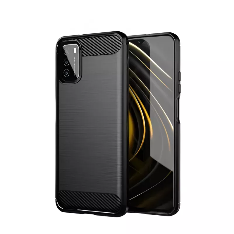 Husa HELMET CASE CARBON XIAOMI POCO M3, BLACK