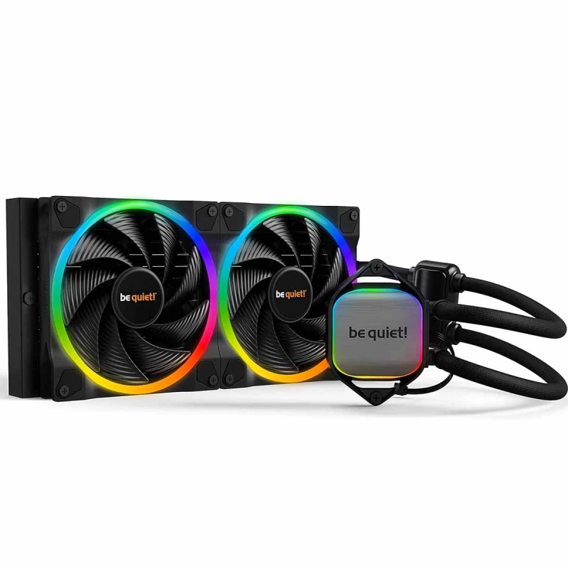 Жидкостное охлаждение AIO be quiet! "Pure Loop 2 280mm" (15.4-33.8dB, 2x140mm, PWM, 1800RPM, ARGB,1240g.). Со