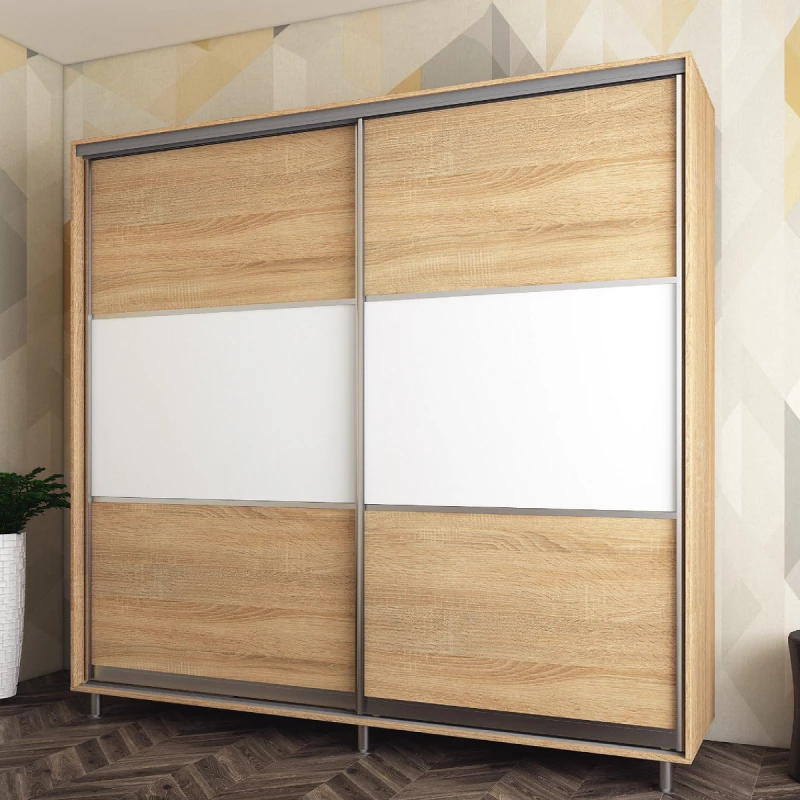 Dulap cu usi glisante MOBILDOR ARON - UȘI K 250X60X220, Wenge