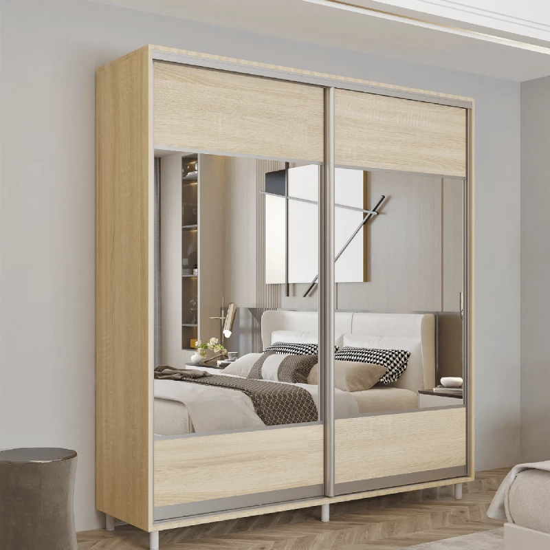 Dulap cu usi glisante MOBILDOR ARON - UȘI K1 270X60X220, Sonoma