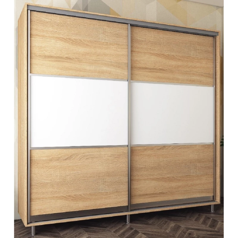 Dulap cu usi glisante MOBILDOR ARON P - UȘI K 200/60/220, Sonoma