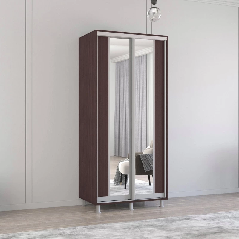 Dulap cu usi glisante MOBILDOR ARON P - UȘI K2 100/60/220, Wenge