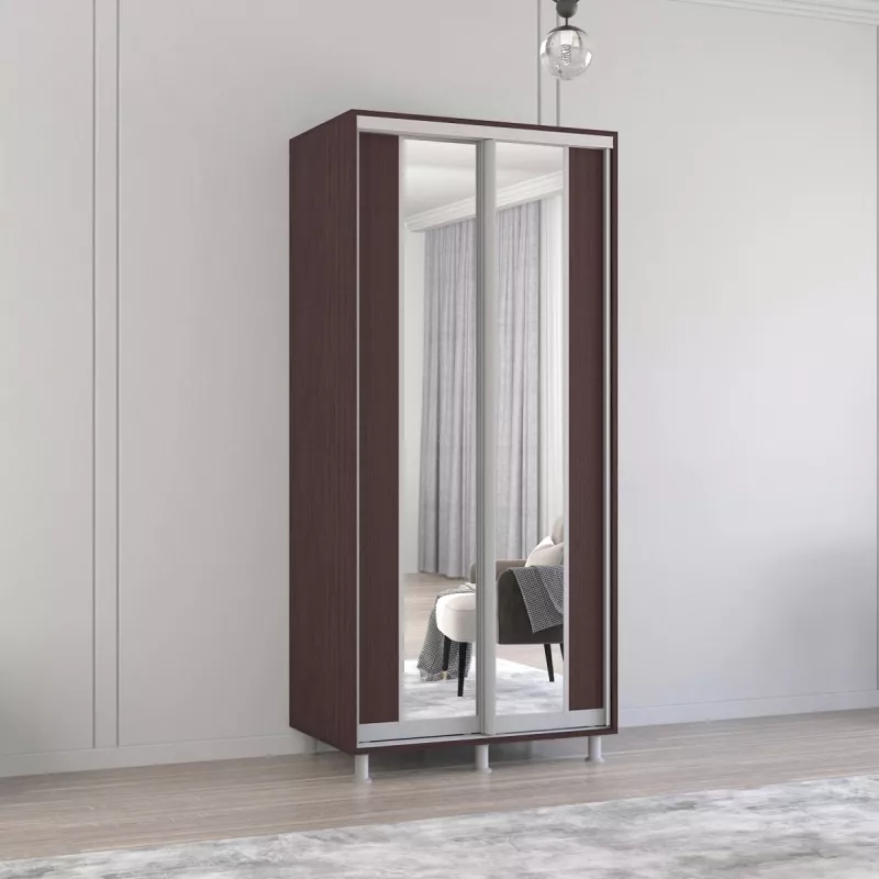 Dulap cu usi glisante MOBILDOR ARON P - UȘI K2 120/60/220, Wenge