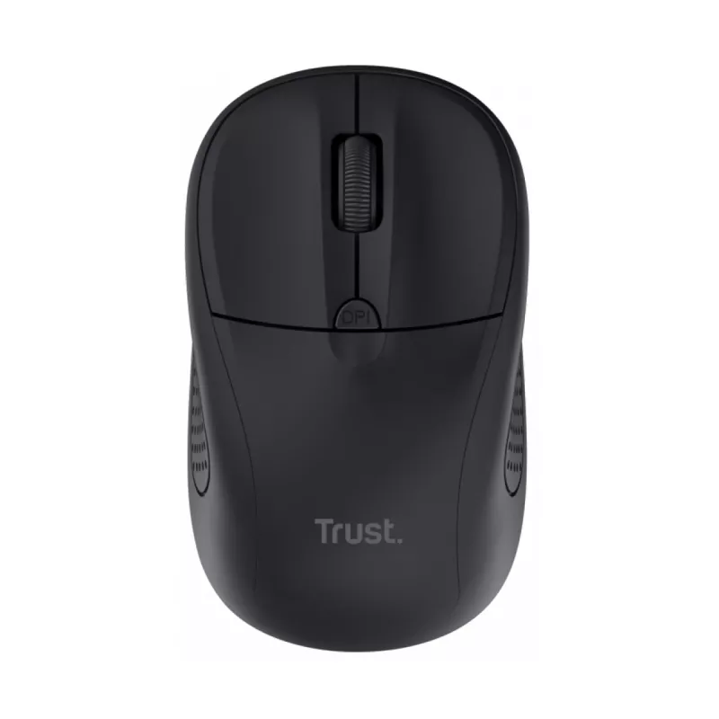 Mouse wireless TRUST PRIMO WIRELESS COMPACT MOUSE, 2.4GHz, Micro receiver, 4 buttons, 1000-1600 dpi, USB, 2xAAA batteries, Matt Black