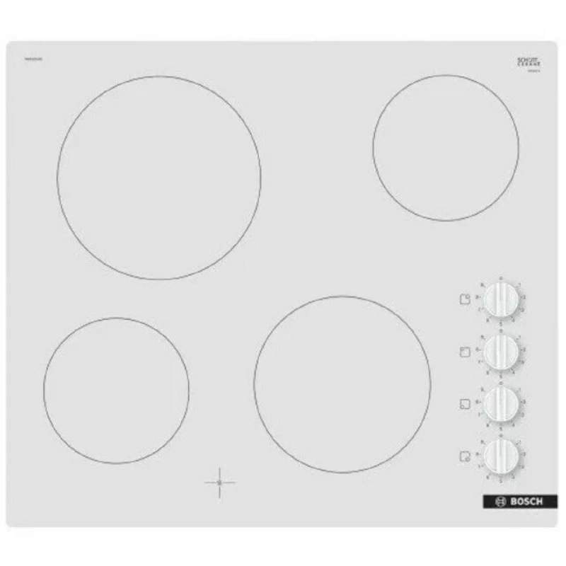 Plita electrica incorporabila BOSCH PKE612CA2E, 6600 W, Alb