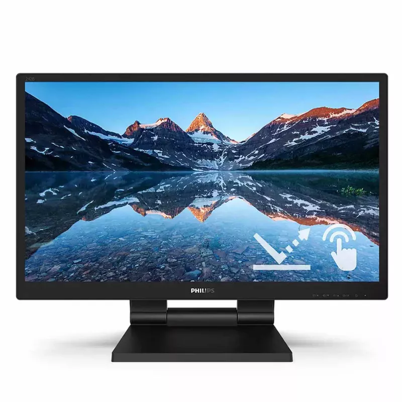 Monitor PHILIPS 23.8" 242B9TL,Black,IPS,Multi-Touch,1920x1080,60Hz,5ms,250cd,50m:1,DSub+HDMI+DVI+DP+USB,Spkrs