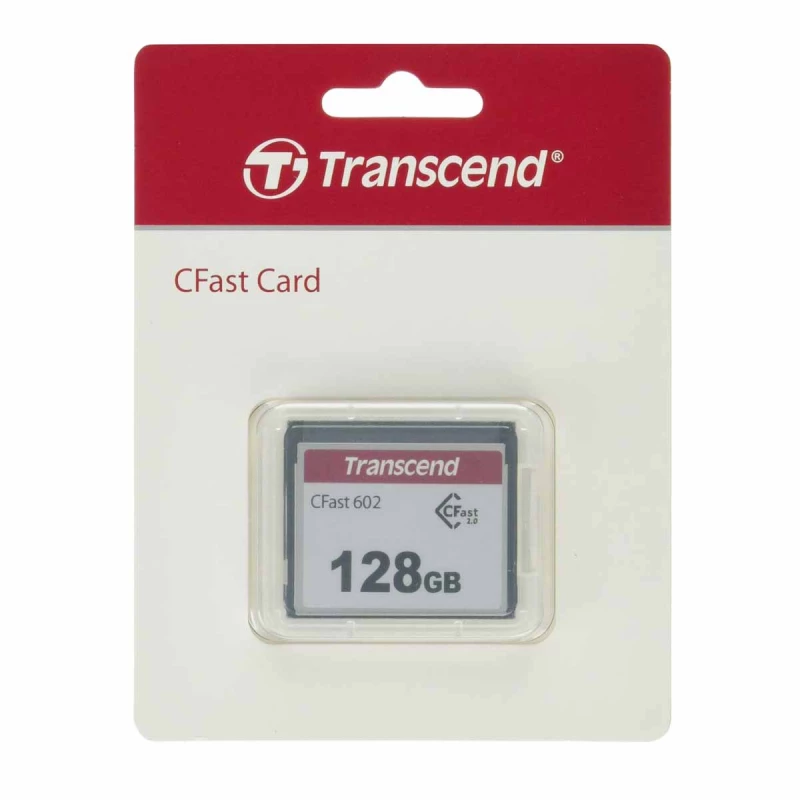 Карта памяти TRANSCEND 128GB CompactFlash Card, CFast 2.0, CFX602 "TS128GCFX602" (R/W: 500/350MB/s)
