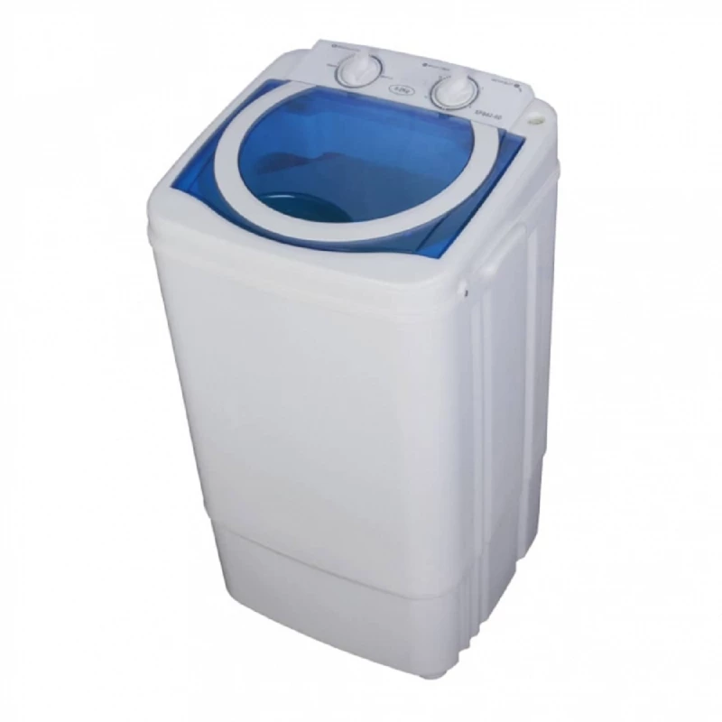 Masina de spalat rufe semiautomata GHIOCEL MS blue 350W, 7 kg, Alb, Albastru