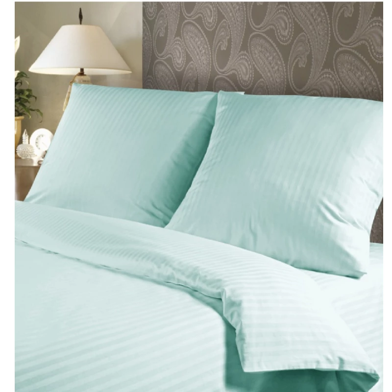 Lenjerie de pat REMAX (CERCEAF PILOTA, CEARCEAF PENTRU PAT + 2 FETE DE PERNA), 1 persoana, Straipsatin, Menta