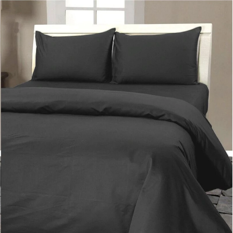 Lenjerie de pat REMAX СERCEAF PILOTA, СEARCEAF PENTRU PAT + 2 FETE DE PERNA, 1 persoana, Satin, Grafit