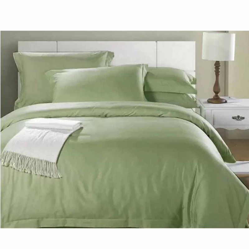 Lenjerie de pat REMAX PLAPUMĂ, CEARCEAF + 2 FEȚE DE PERNĂ, 2 Persoane Euro, Satin, Menta