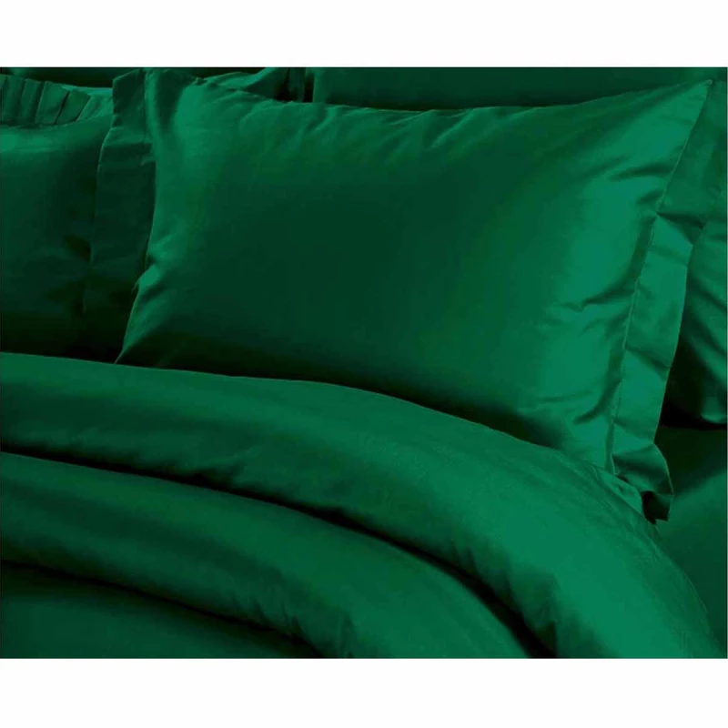 Lenjerie de pat REMAX PLAPUMĂ, CEARCEAF + 2 FEȚE DE PERNĂ, 2 Persoane Euro, Satin, Verde