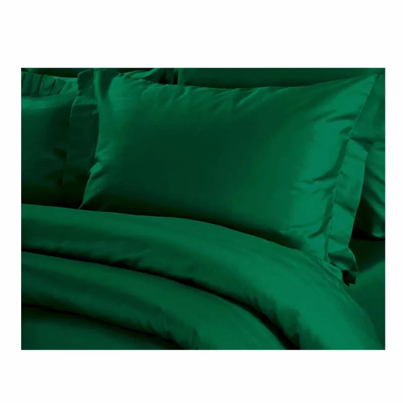 Lenjerie de pat REMAX CUVERTURĂ DE PLAPUMĂ, CEARCEAF + 2 FEȚE DE PERNĂ, 2 persoane, Satin, Verde