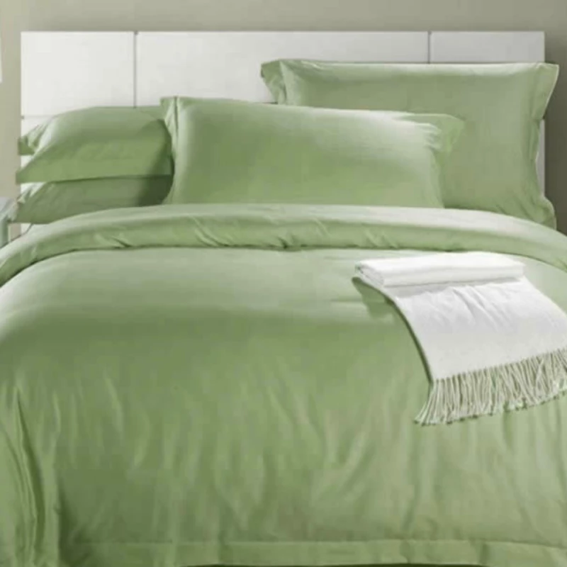 Lenjerie de pat REMAX EURO 1, 2 persoane Euro, Satin, Menta