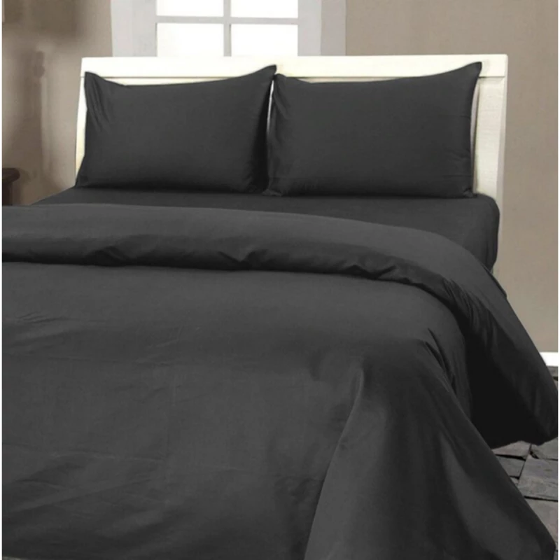 Lenjerie de pat REMAX EURO 1, 2 persoane Euro, Satin, Grafit