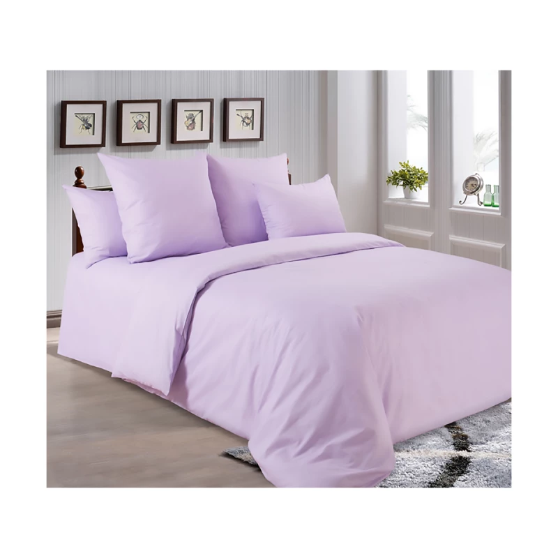Lenjerie de pat REMAX CEARSAF DE PLAPUMA, CEARSAF DE PAT + 2 FETE DE PERNA, 2 persoane Euro, Satin, Lavanda