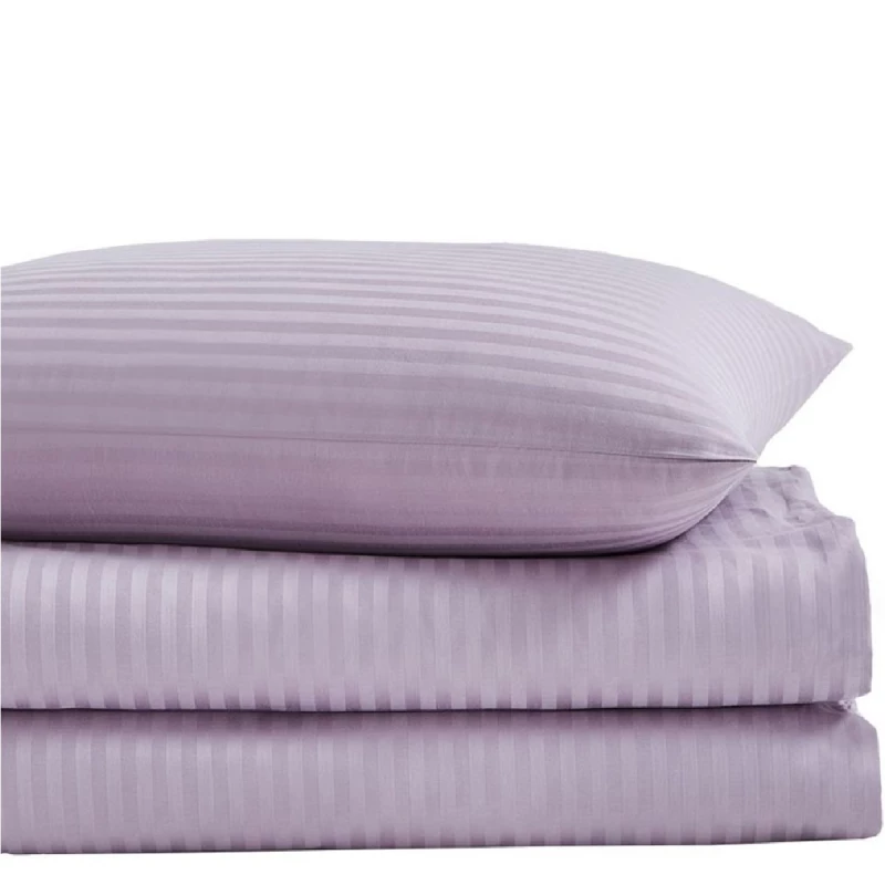 Постельное белье (комплект) REMAX Супер Евро (пододеяльник, простынь + 2 наволочки), Двуспальный Евро, Страйпсатин, Розовый