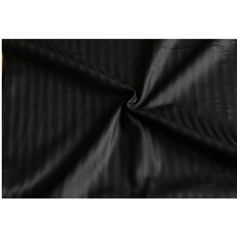 Постельное белье (комплект) REMAX Супер Евро (пододеяльник, простынь + 2 наволочки), Двуспальный Евро, Страйпсатин, Черный