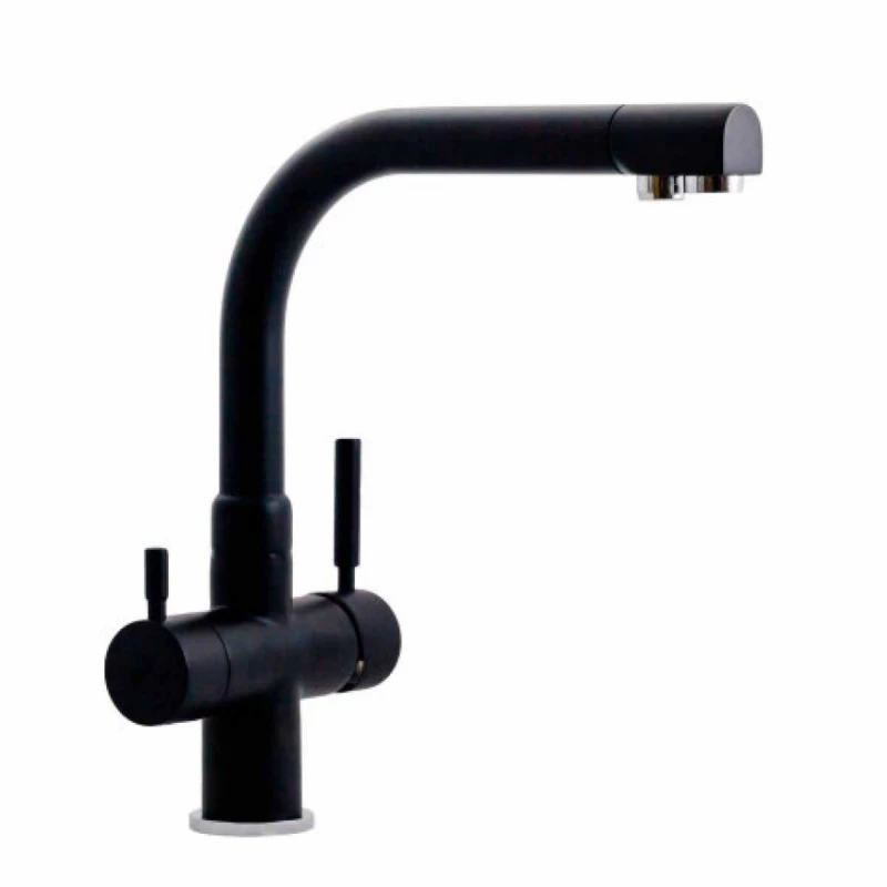 Baterie pentru chiuveta HOFF ROBINET COLOR 3-CANALE 3301 B (ANTRACIT), Antracit