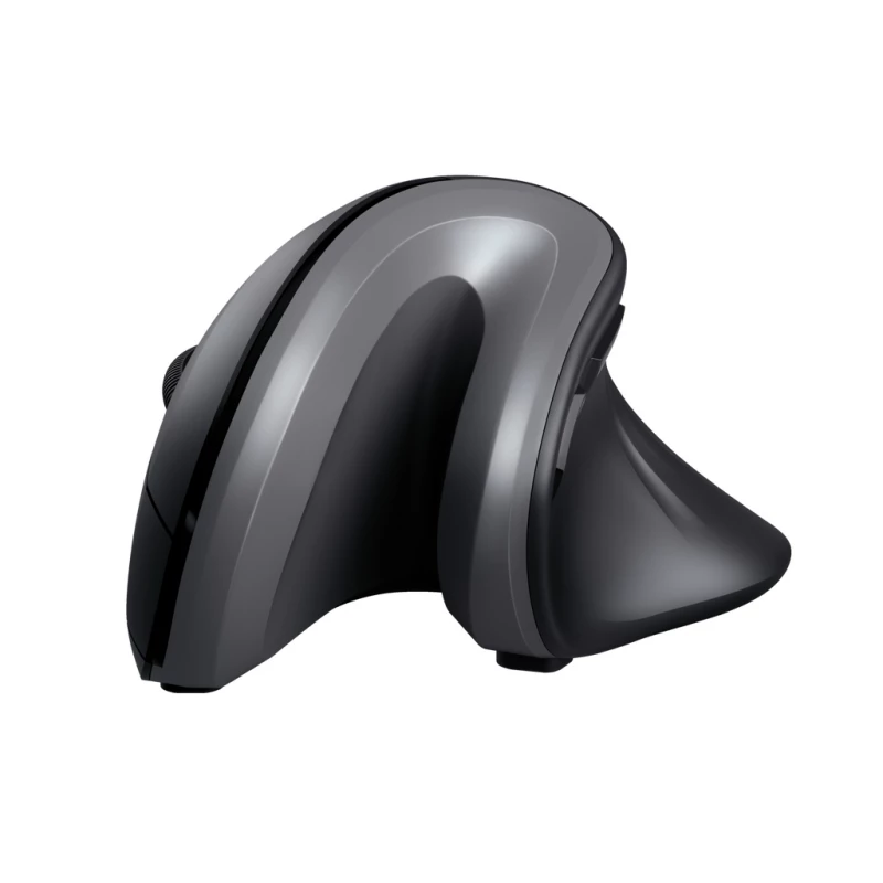 Mouse wireless TRUST VERRO VERTICAL ERGONOMIC WIRELESS MOUSE, 2.4GHz, Micro receiver USB-A male, 6 buttons, 600, 1200,1600 dpi, USB, Gliding pads - teflon, 1xAA battery, right-handed, Black