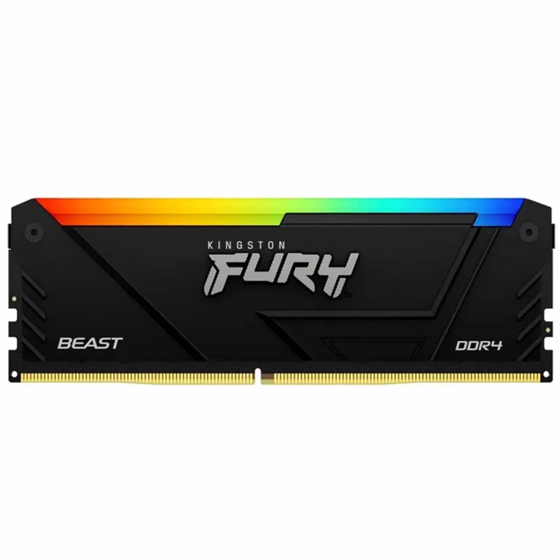 Модуль памяти KINGSTON 64GB DDR4-3200MHz FURY Beast RGB (Kit of 2x32GB) (KF432C16BB2AK2/64), CL16, 1.35V, BlkCapacitatea Memoriei (Total): 64GB Tip Memorie: DDR4 SDRAM Frecvență memorie: 3200 MHz Viteza de memorie nominală: PC4-25600 Latență CAS: CL16 T