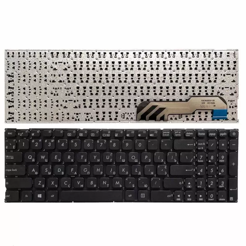 Клавиатура OEM Asus X541 A541, F541, K541 w/o frame "ENTER"-small ENG/RU Black Original