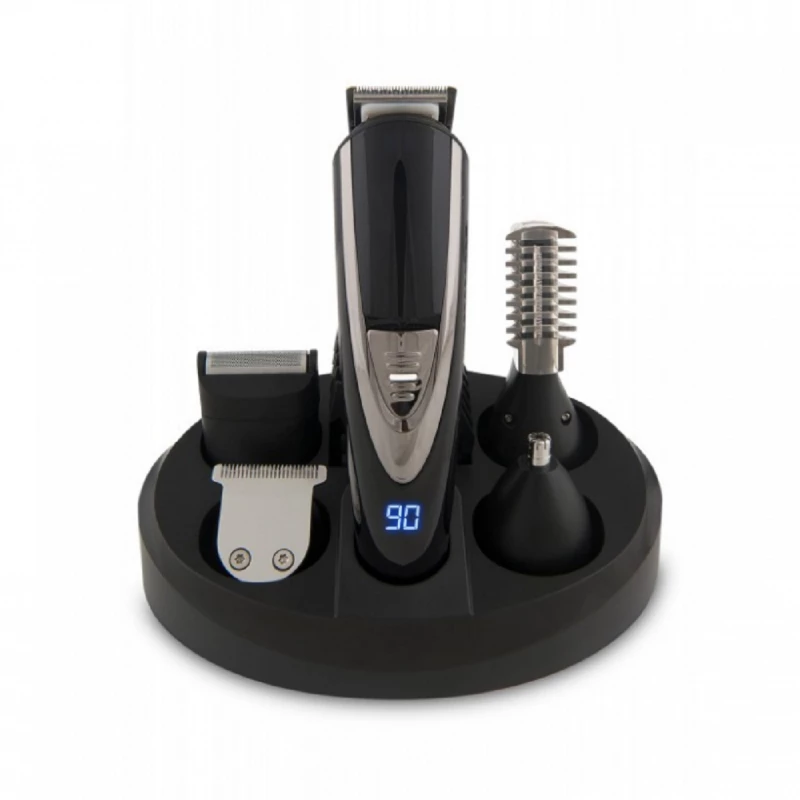 Машинка для стрижки GOLDMASTER GM 8107 (11*1), 11 насадок, Нержавеющая сталь, Черный