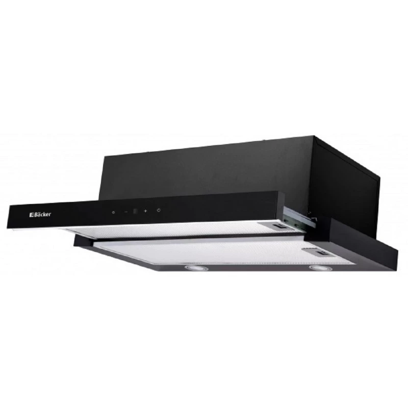 Hota BACKER RIKI SLIDER 1000 SENSOR BL, 1000 m³/h, 60 cm, Negru