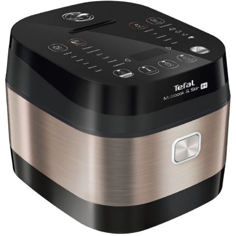 Multifierbator Tefal MULTICOOKER RK905A34, 5 l, 1200 W, 20 programe, Negru, Bronz