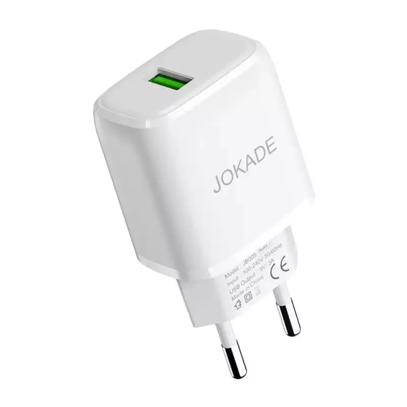Зарядное устройство Jokade Wall Charger Single Port 5A Salian, White