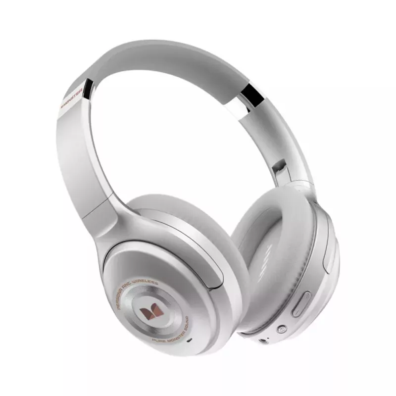 Наушники проводные с микрофоном MONSTER On-Ear Headphones with MIC Bluetooth Persona ANC, White