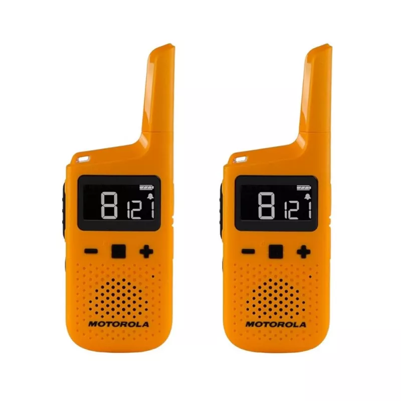 Нет MOTOROLA WALKIE-TALKIE TALKABOUT T72, TWIN, IP54, 16 CHANNELS, 8KM, YELLOW