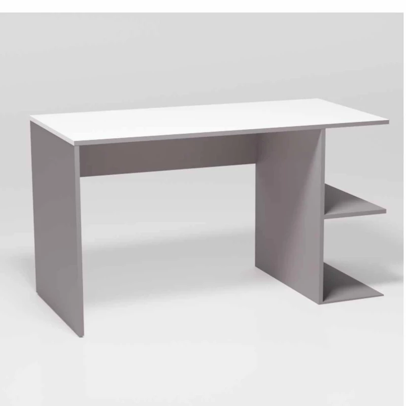 Masa de calculator SP 10102, Alb, Grafit, 120x65x75