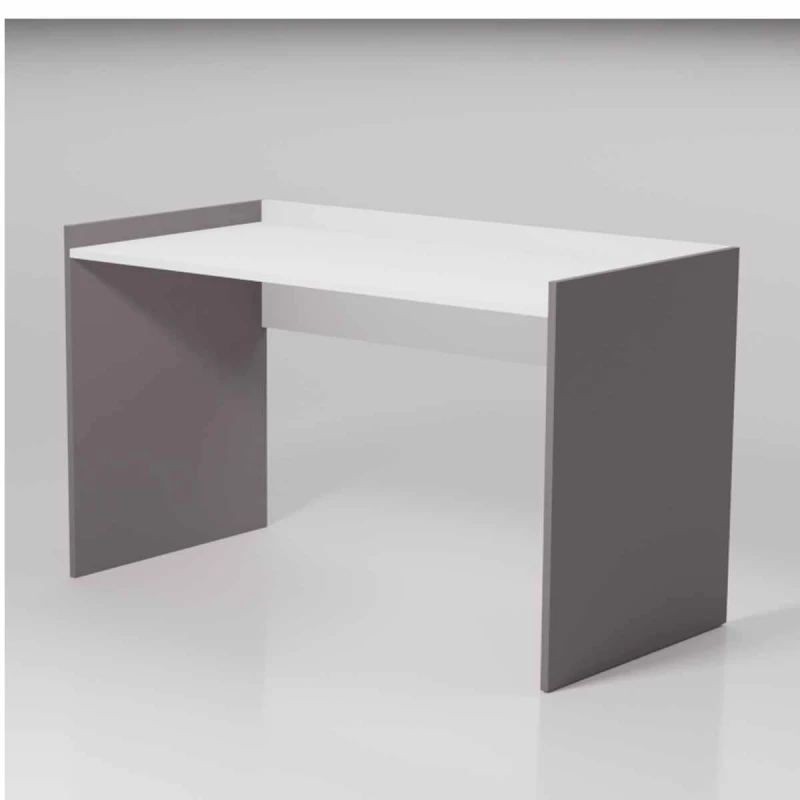 Masa de calculator SP 10802, Alb, Grafit, 140x65x75