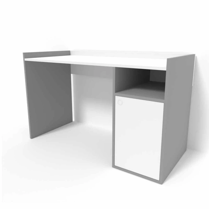 Компьютерный стол SP 10926, Белый, Графит, 130x60x75