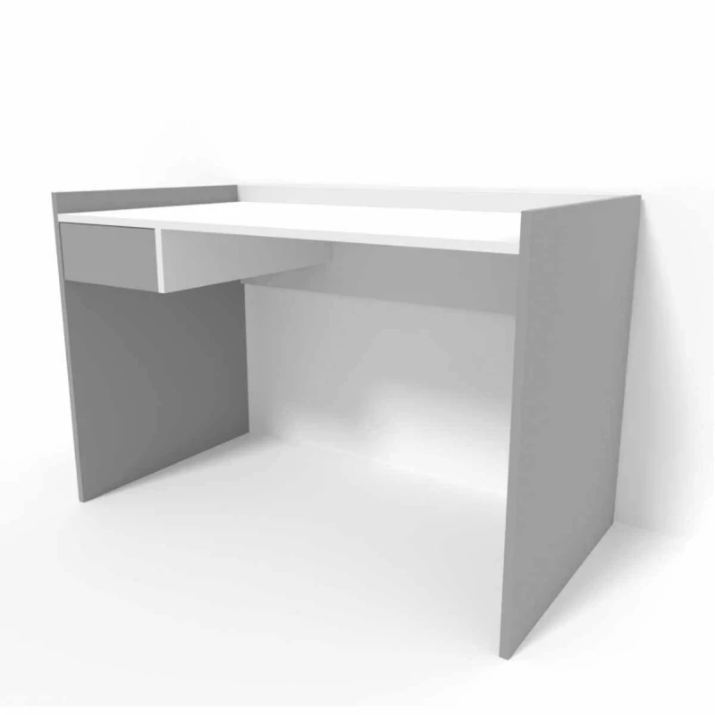 Masa de calculator SP 10979, Alb, Grafit, 110x60x80