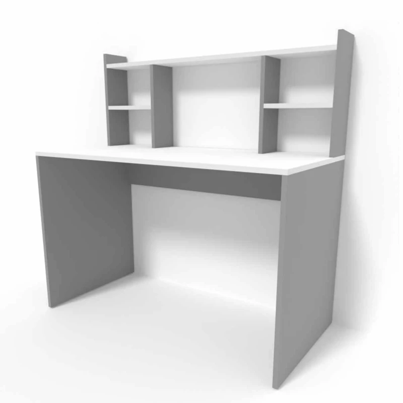 Компьютерный стол SP 11004, Белый, Графит, 100x60x120