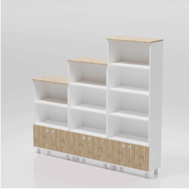 Dulap SP 12802, Alb,Stejar inchis