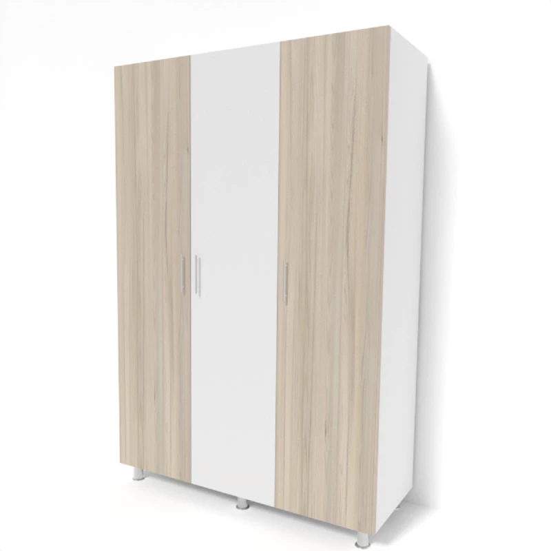 Dulap SP 15003, Alb, Stejar deschis