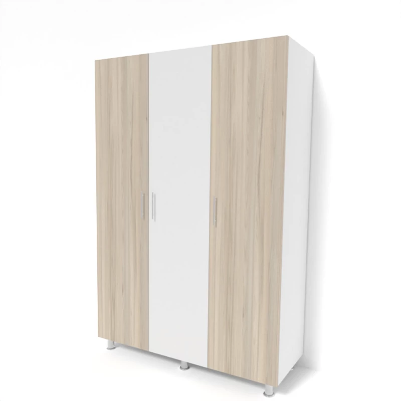 Dulap SP 15103, Alb, Stejar deschis