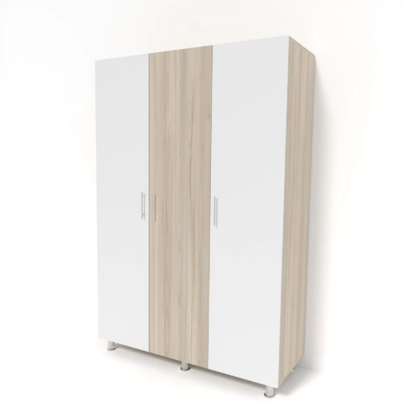 Dulap SP 15107, Stejar deschis, Alb