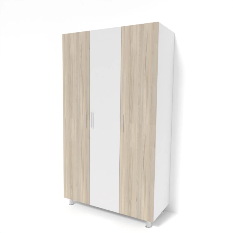 Dulap SP 15203, Alb, Stejar deschis