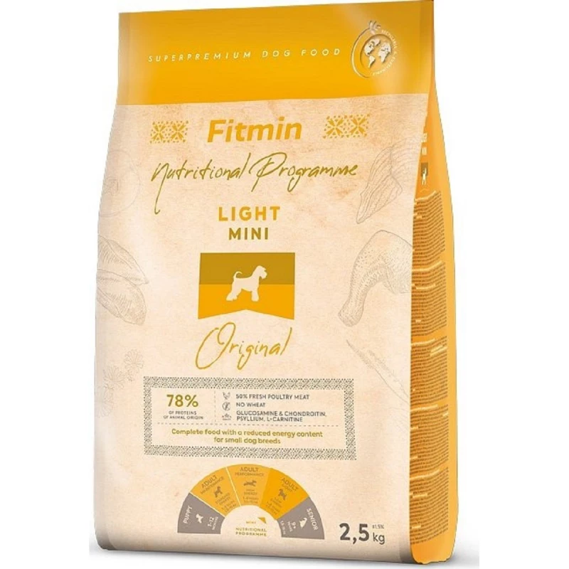 Hrana uscata Fitmin MINI LIGH, 2.5 kg