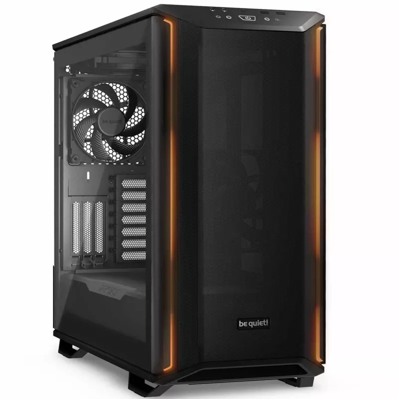 Carcasa fara PSU be quiet! Dark Base 701, w/o PSU, 3x140mm, 1xUSB-C, 2xUSB3.2, 3x3.5", 2x2.5", PWM and ARGB Hub, 2xARGB Strips, Dust filters, TG, Black.