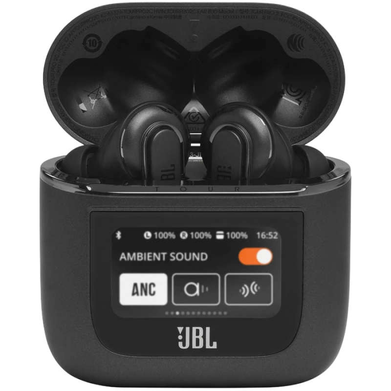 Casti cu fir si microfon JBL TOUR PRO 2 BLACK ACTIVE NOISE CANCELLING WITH SMART AMBIENT