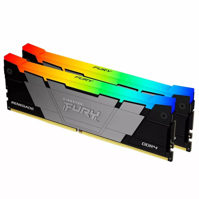 RAM KINGSTON 64GB DDR4-3600MHZ FURY RENEGADE RGB (KIT OF 2X32GB), (KF436C18RB2AK2/64), CL18, 1.35V, BlkCapacitatea Memoriei (Total): 64GB Tip Memorie: DDR4 SDRAM Frecvență memorie: 3600 MHz Viteza de memorie nominală: PC4-28800 Latență CAS: CL18