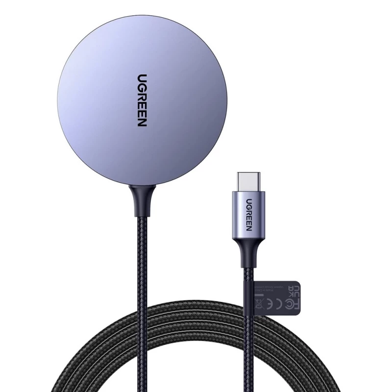 Accesorii Auto UGREEN WIRELESS CHARGER MAGNETIC 15W CD245, BLACK